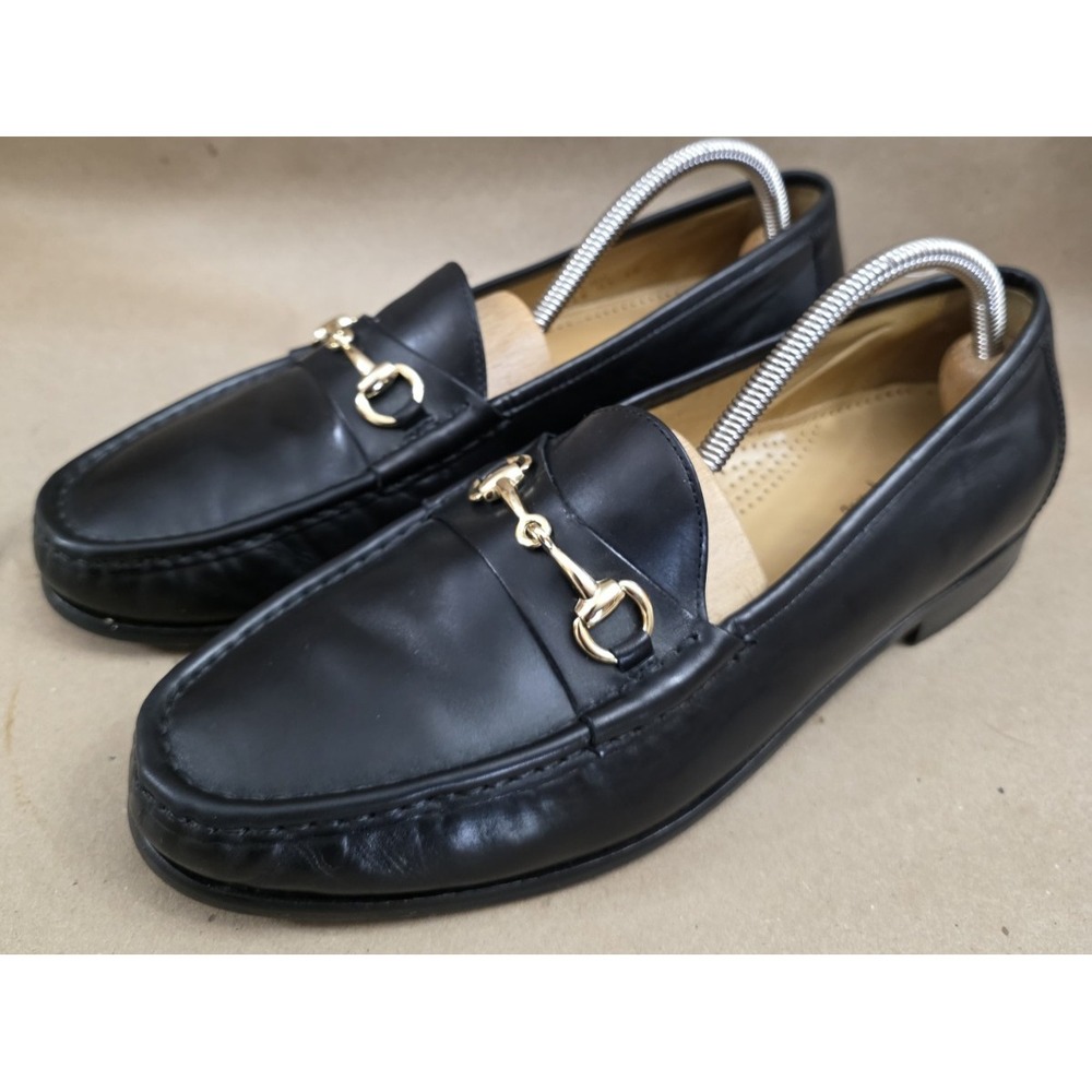 Cole Haan (Sz 10 M) Ascot II Horse Bit Men's Loafers Black Leather #C00395 - Picture 2 of 14